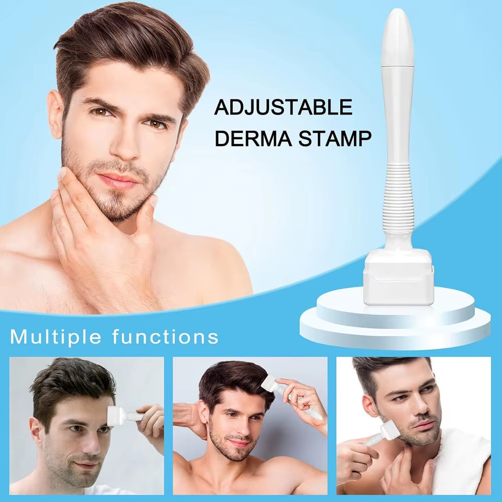 140 Titanium Adjustable Derma Stamp for Microneedling 