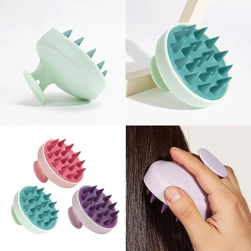 Silicone Shampoo Brush and Scalp Massager