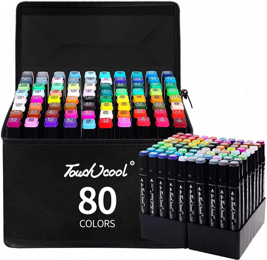 24-168 Color Oily Art Marker Pen Set with Dual-Headed Tips for Sketching, Graffiti, and Manga - Ideal for School and Art Supplies